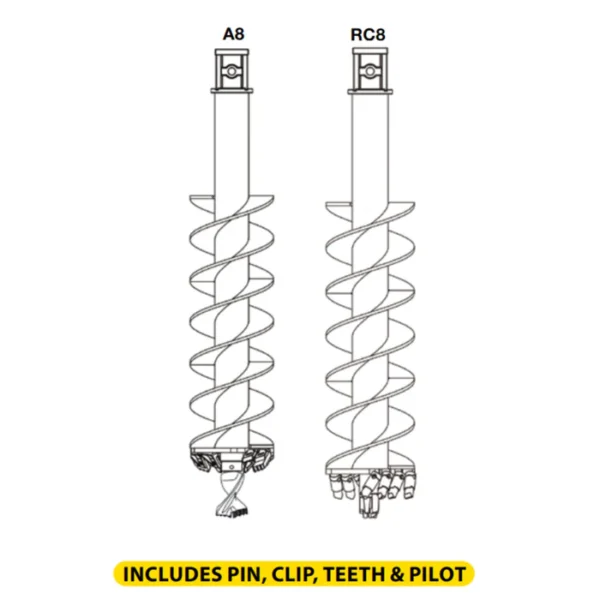 Digga RC8 Rock / Earth Combo Auger Bit - Image 2