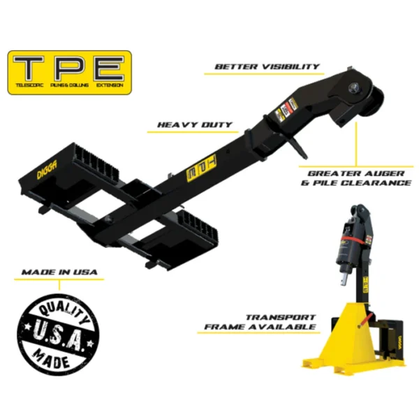 Digga Skid Steer Large TPE Extension Mounting Bracket - Image 3